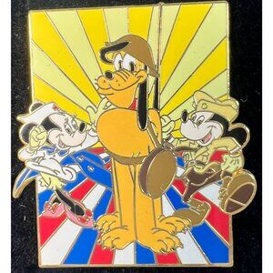 Disney Pin 2011 LE 250 USA Patriotic World War II Poster Pluto Minnie Mickey